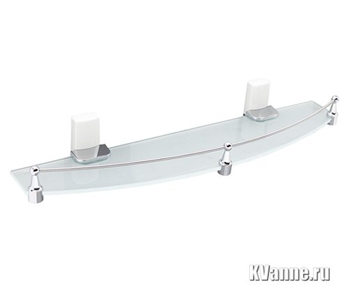 Полка стеклянная WasserKRAFT Leine К-5024WHITE