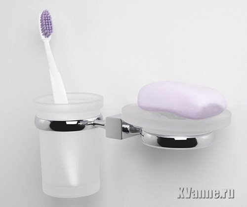 Держатель стакана и мыльницы WasserKRAFT Lippe К-6526