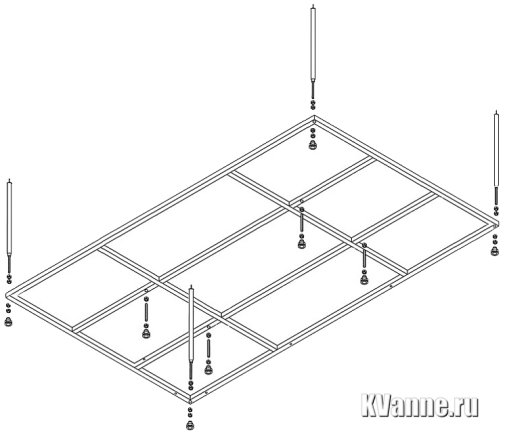 Каркас для ванны Cezares 190