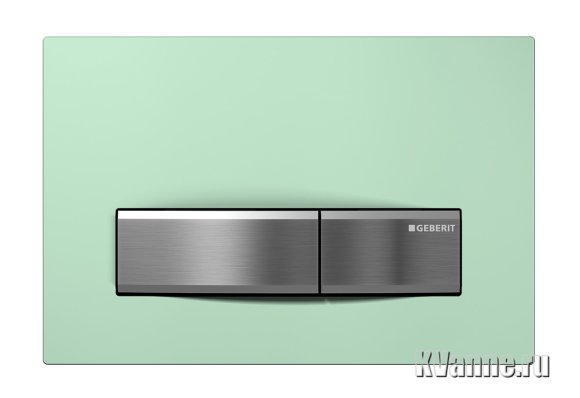 Кнопка смыва Geberit Sigma 50 зеленое стекло