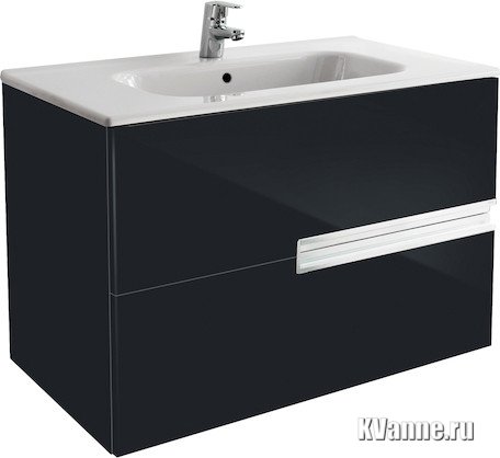 Тумба под раковину Roca Victoria Nord Black Edition 80 подвесная