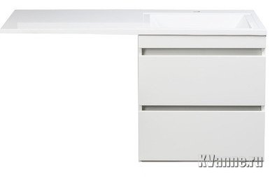 Тумба с раковиной Style Line Даллас 120 Люкс Plus R подвесная