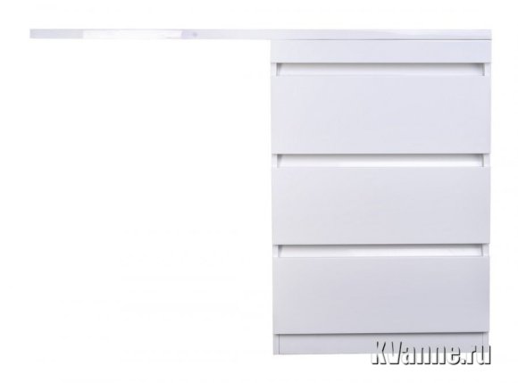 Тумба с раковиной Style Line Даллас 130-3 ящика Люкс Plus R