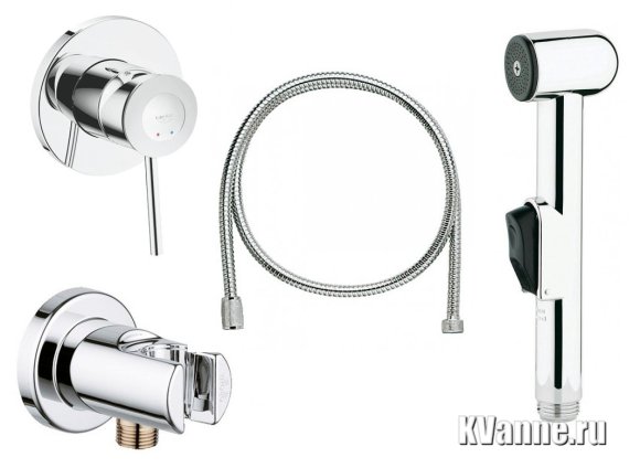 Комплект для гигиенического душа Grohe BauClassic 124434