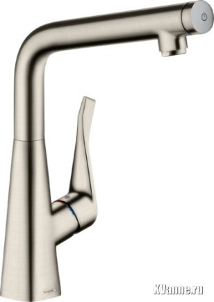 Смеситель для кухонной мойки Hansgrohe Metris Select, сталь