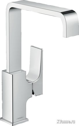 Смеситель для раковины Hansgrohe Metropol 230 со сливным клапаном Push-Open, рычаговая рукоятка