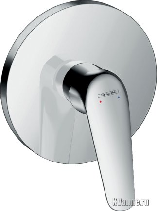 Смеситель для душа Hansgrohe Novus HighFlow 71066000 с внутренней частью