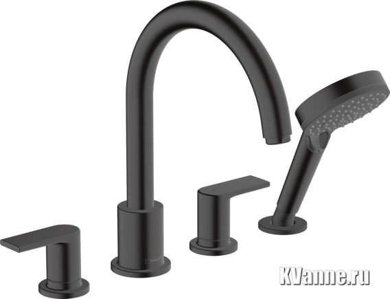 Смеситель Hansgrohe Vernis Shape 71459670 на борт ванны