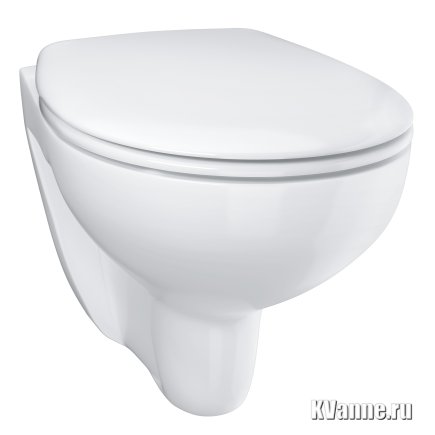 Унитаз Grohe Bau Ceramic 39351000 подвесной безободковый с микролифтом