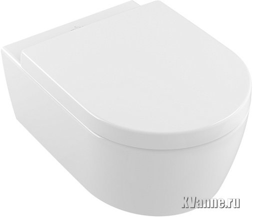 Унитаз Villeroy & Boch Avento 5656 HR01 подвесной безободковый с микролифтом