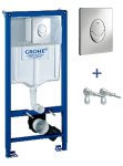 Инсталляция Grohe Rapid SL 3 в 1 овальная кнопка