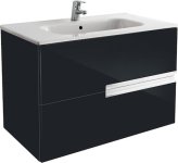 Тумба под раковину Roca Victoria Nord Black Edition 80 подвесная