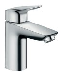 Смеситель для раковины Hansgrohe Logis 100 со сливным клапаном Push-Open