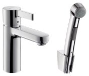 Смеситель для раковины с душем Hansgrohe Metris S 31160000