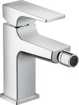 Смеситель для биде Hansgrohe Metropol с донным клапаном Push-Open, рычаговая рукоятка