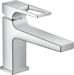 Смеситель для раковины Hansgrohe Metropol 100 со сливным клапаном Push-Open, рукоятка-петля