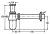 Сифон для раковины Viega 5754 с пробкой