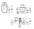 Размеры подвесного унитаза Roca Meridian-N Compact