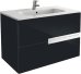 Тумба под раковину Roca Victoria Nord Black Edition 80 подвесная