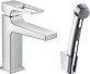 Смеситель для раковины Hansgrohe Metropol 74522000 с гигиеническим душем с донным клапаном