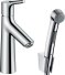 Смеситель для раковины Hansgrohe Talis S New с душем и донным клапаном Push-Open