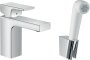 Смеситель для раковины Hansgrohe Vernis Shape 71216000 с гигиеническим душем